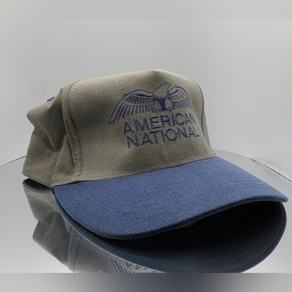 Vintage American National Trucker/sports hat with adjustable back